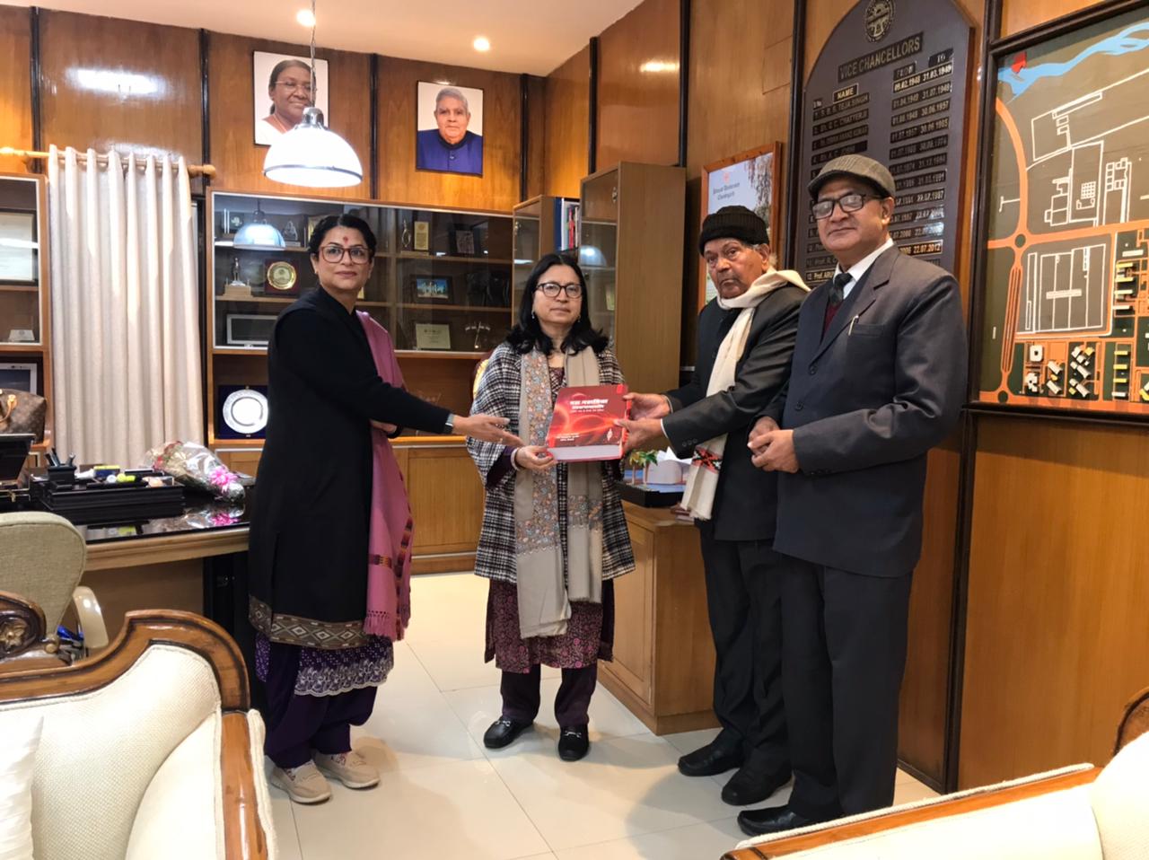 Book ‘Das Mahavidya Sahasranamavali’ released in PU’s Sanskrit deptt.